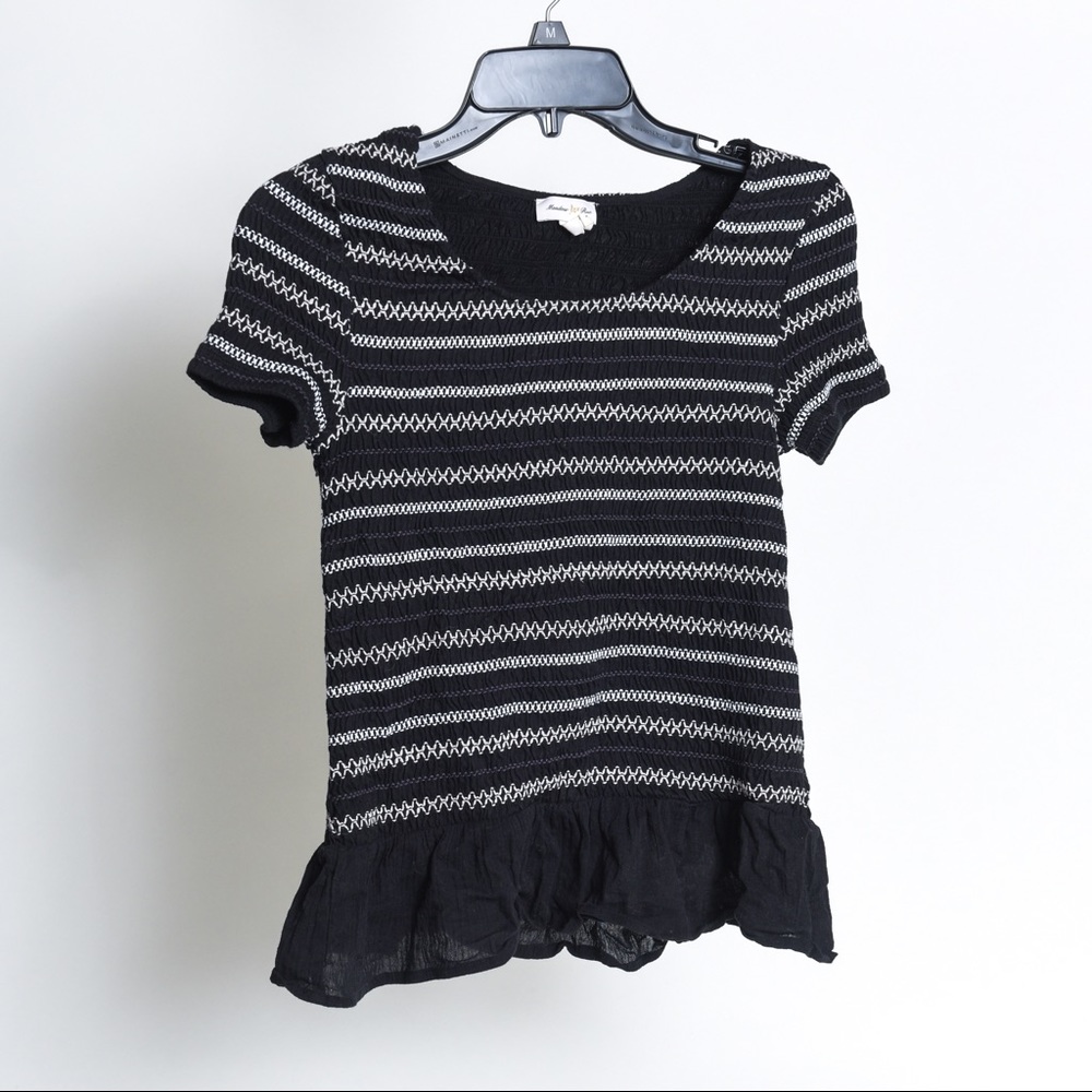 Anthropologie Shirred Top